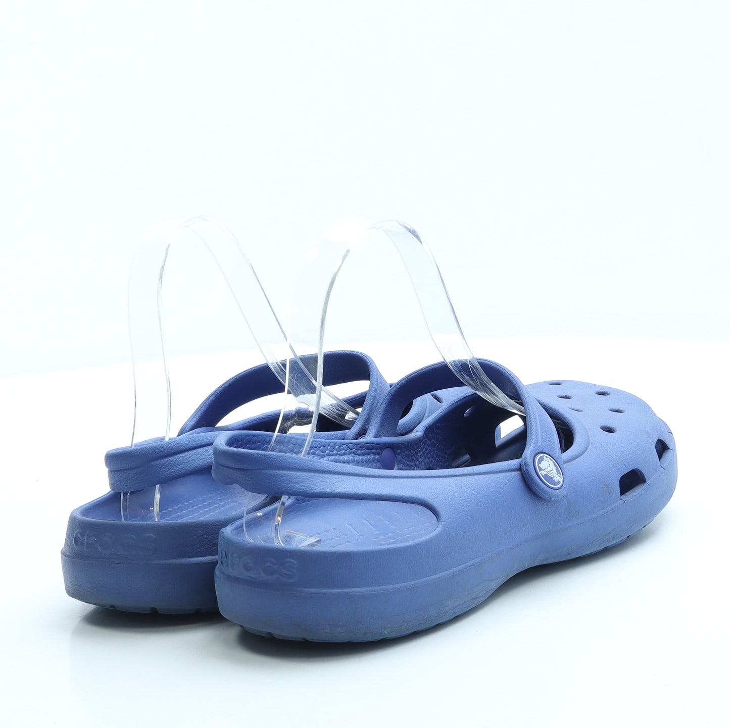 Crocs Womens Blue Rubber Slip On Sandal UK 7 US 9 - Estimated UK Size 7