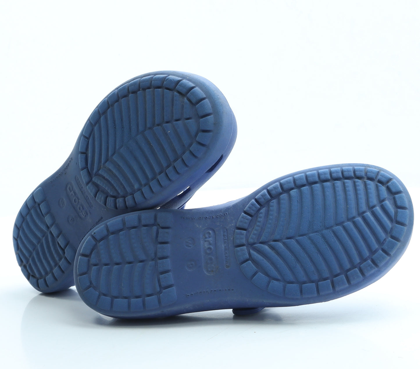 Crocs Womens Blue Rubber Slip On Sandal UK 7 US 9 - Estimated UK Size 7