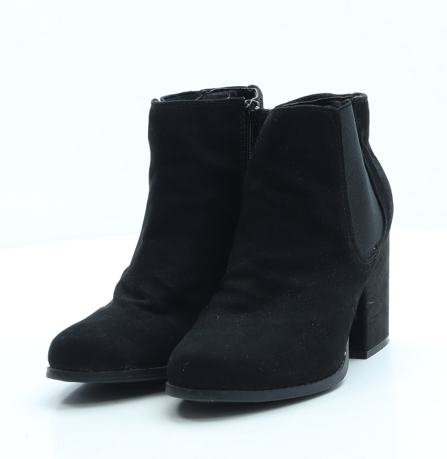 New Look Womens Black Suede Bootie Boot UK 3 36