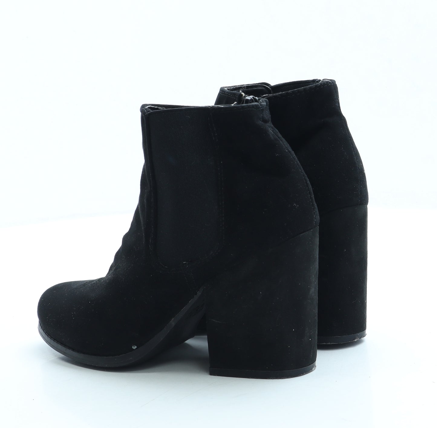 New Look Womens Black Suede Bootie Boot UK 3 36