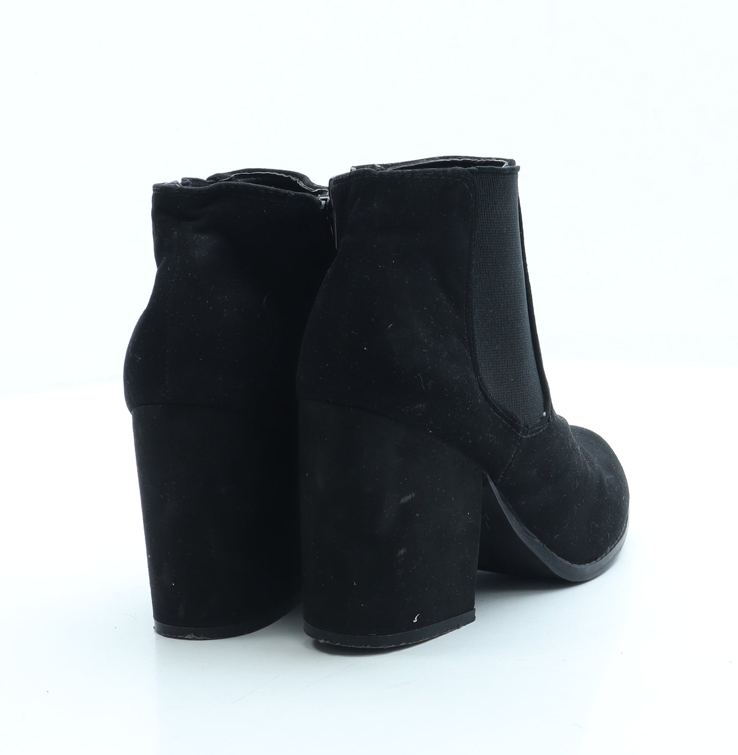 New Look Womens Black Suede Bootie Boot UK 3 36