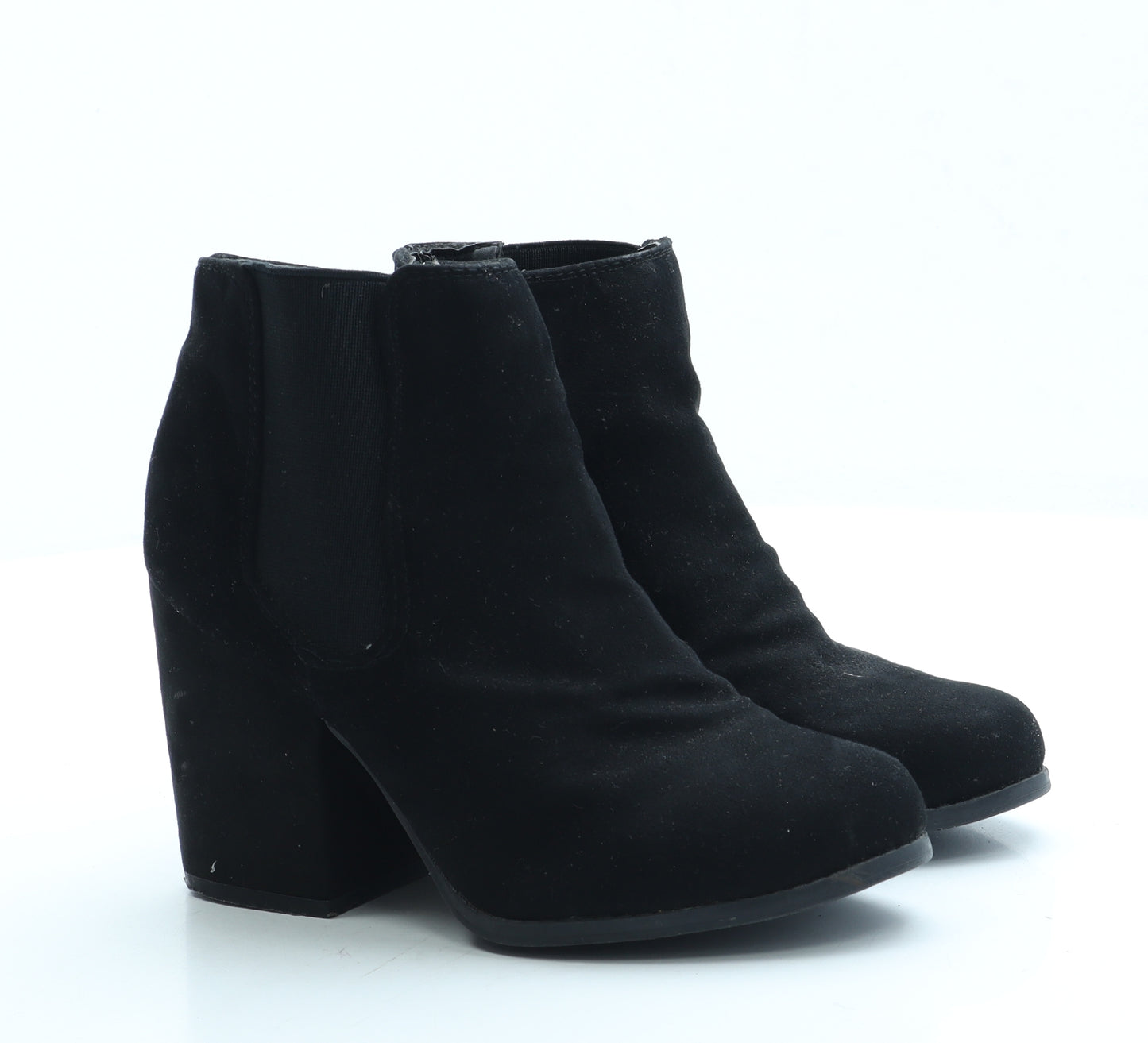 New Look Womens Black Suede Bootie Boot UK 3 36