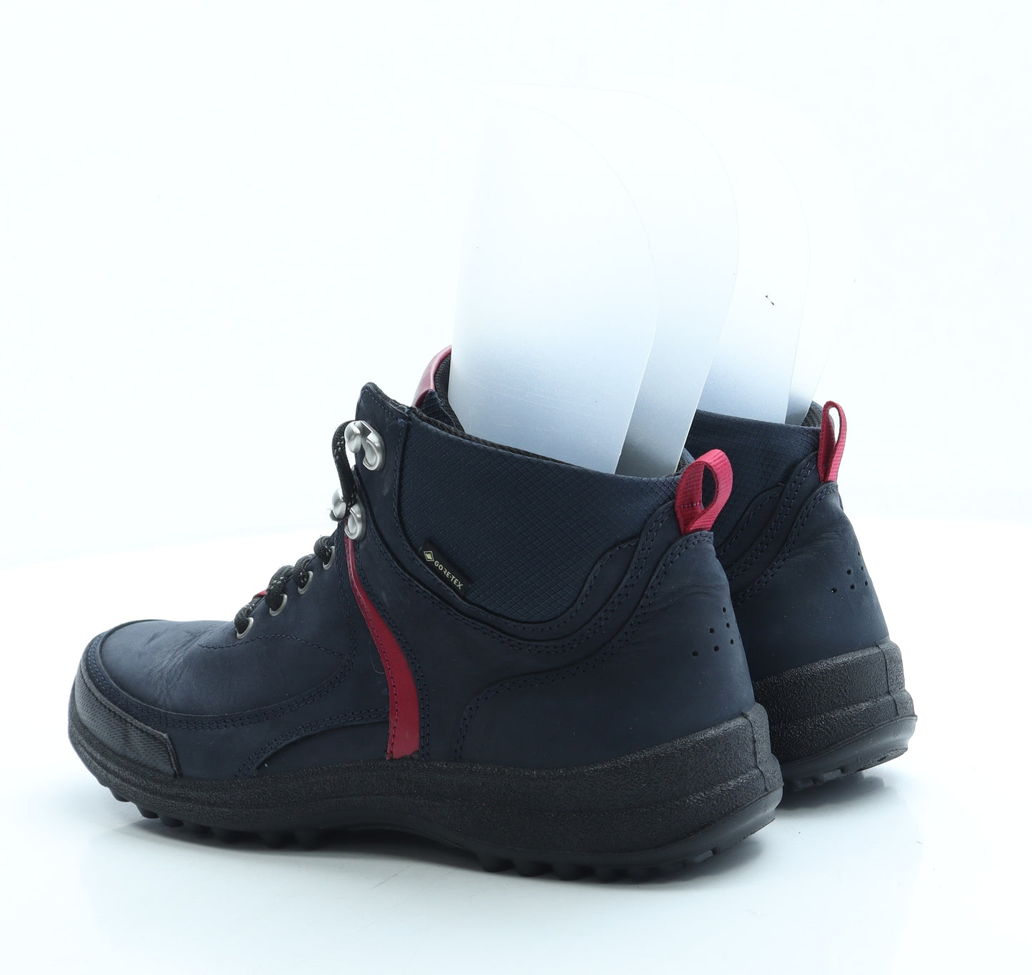 Hotter Womens Blue Polyester Combat Boot UK 6 - Walking
