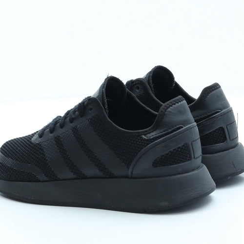 adidas Womens Black Polyester Trainer UK 4 37