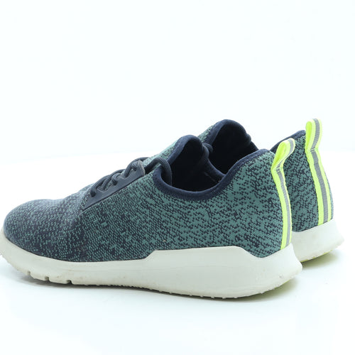 Good Move Womens Blue Geometric Polyester Trainer UK 6