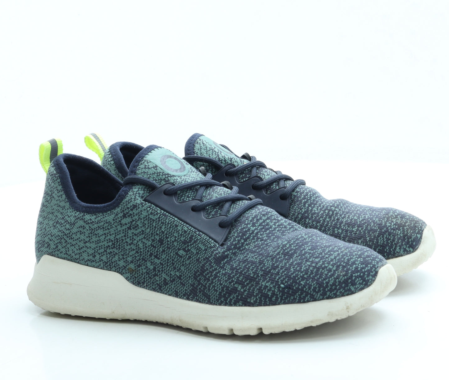 Good Move Womens Blue Geometric Polyester Trainer UK 6