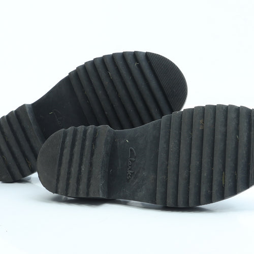Clarks Womens Black Leather Strappy Sandal UK 5 38