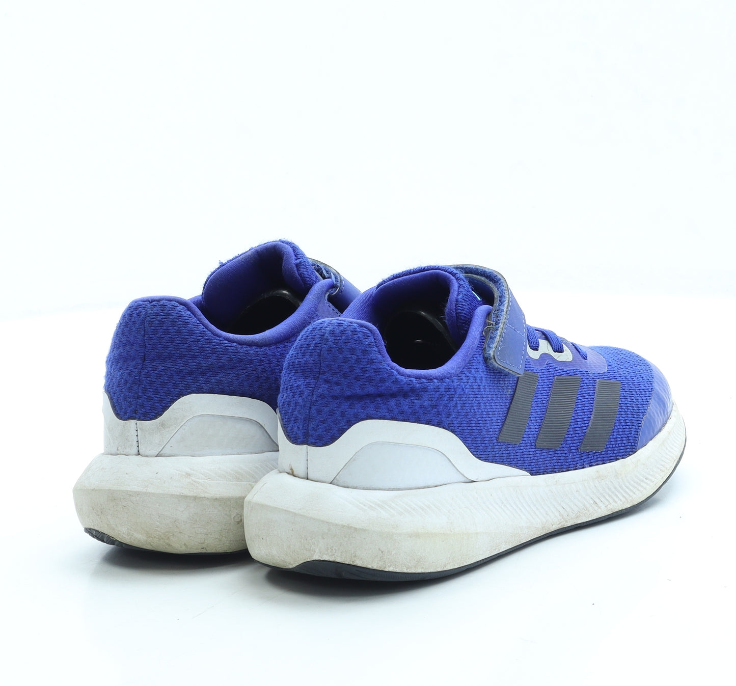 adidas Boys Blue Polyester Trainer UK 2 34