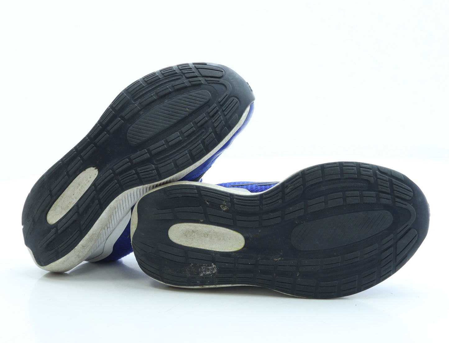 adidas Boys Blue Polyester Trainer UK 2 34