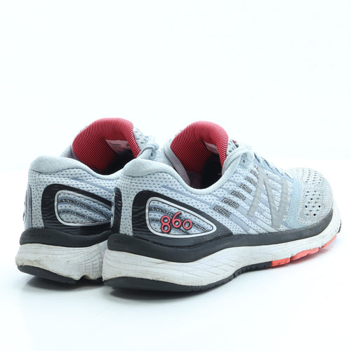 New Balance Womens Blue Polyester Trainer UK 6 39