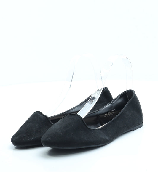Primark Womens Black Suede Flat UK 3 36 US 5