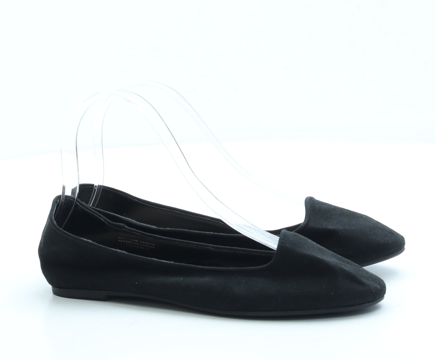 Primark Womens Black Suede Flat UK 3 36 US 5
