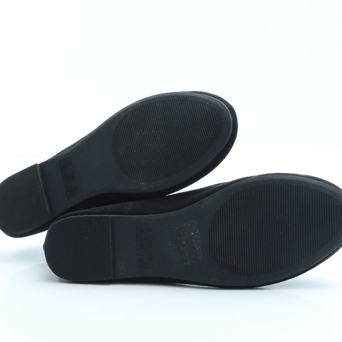 Primark Womens Black Suede Flat UK 3 36 US 5