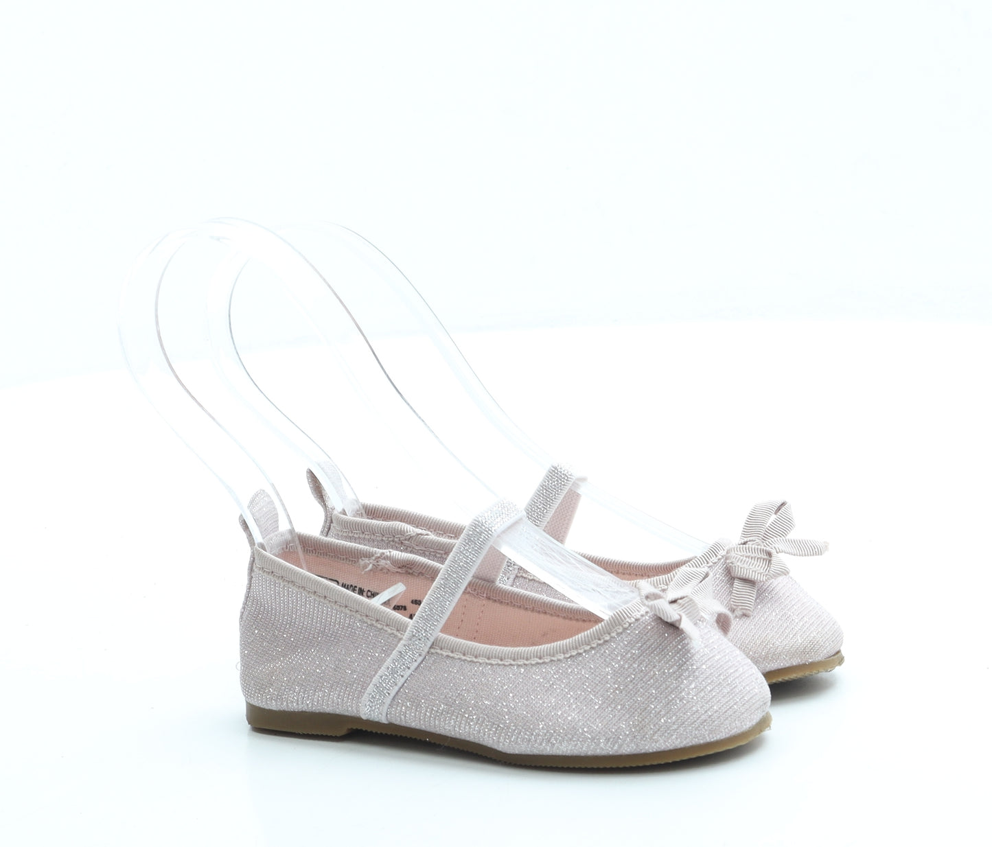 F&F Girls Pink Polyester Ballet Flat UK 6 23