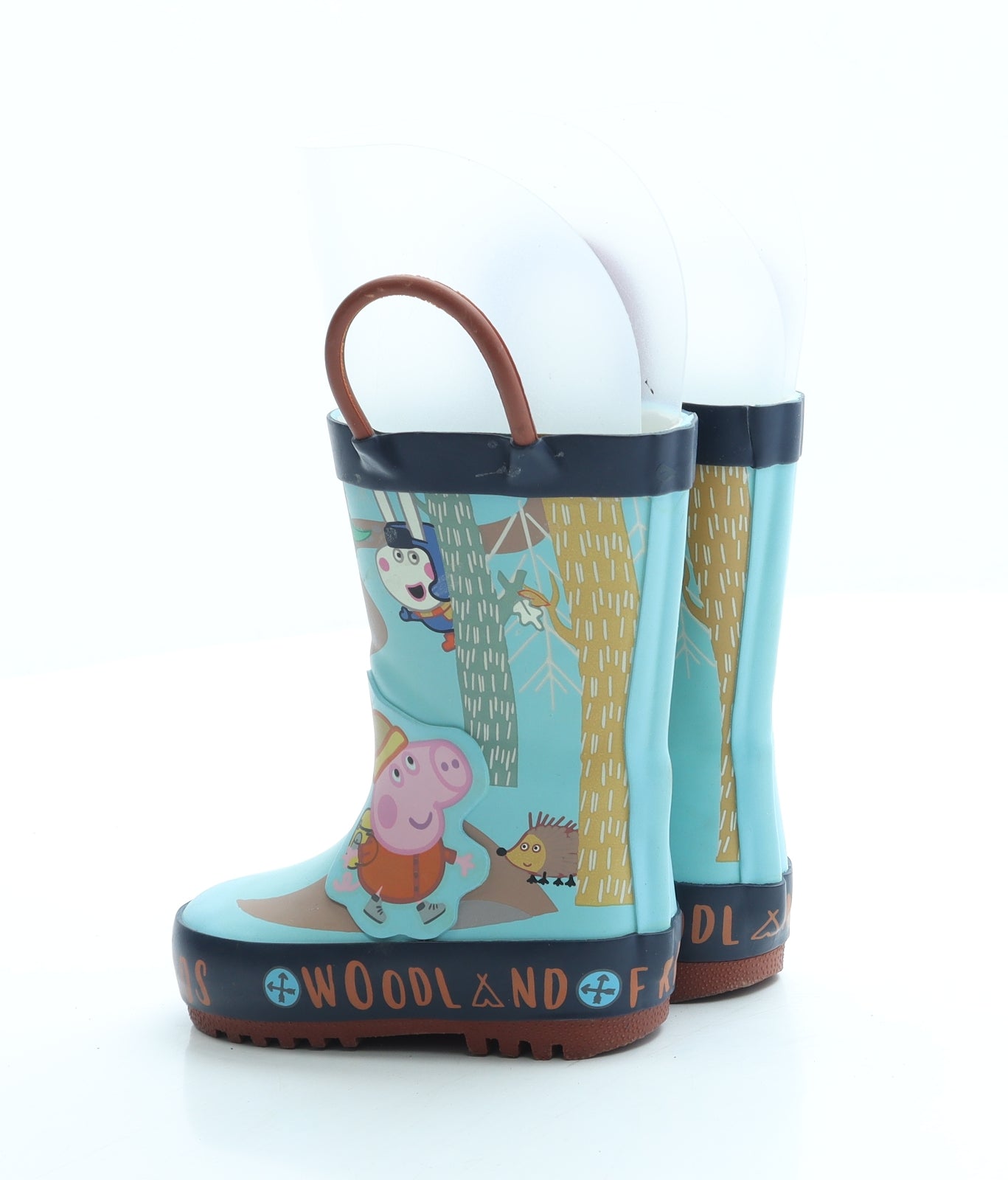 George Boys Blue Rubber Wellies Boot UK 3 19 - Peppa Pig