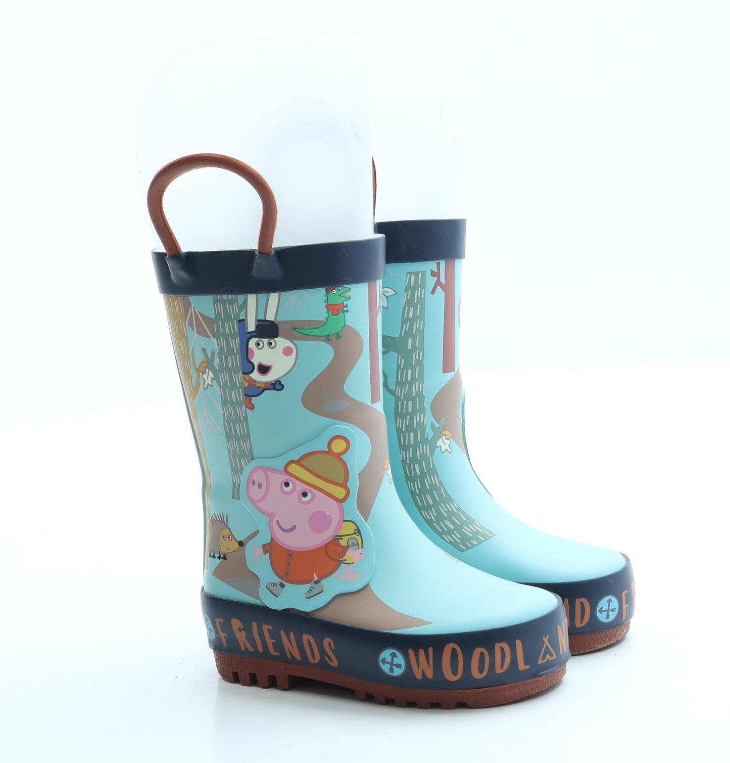 George Boys Blue Rubber Wellies Boot UK 3 19 - Peppa Pig