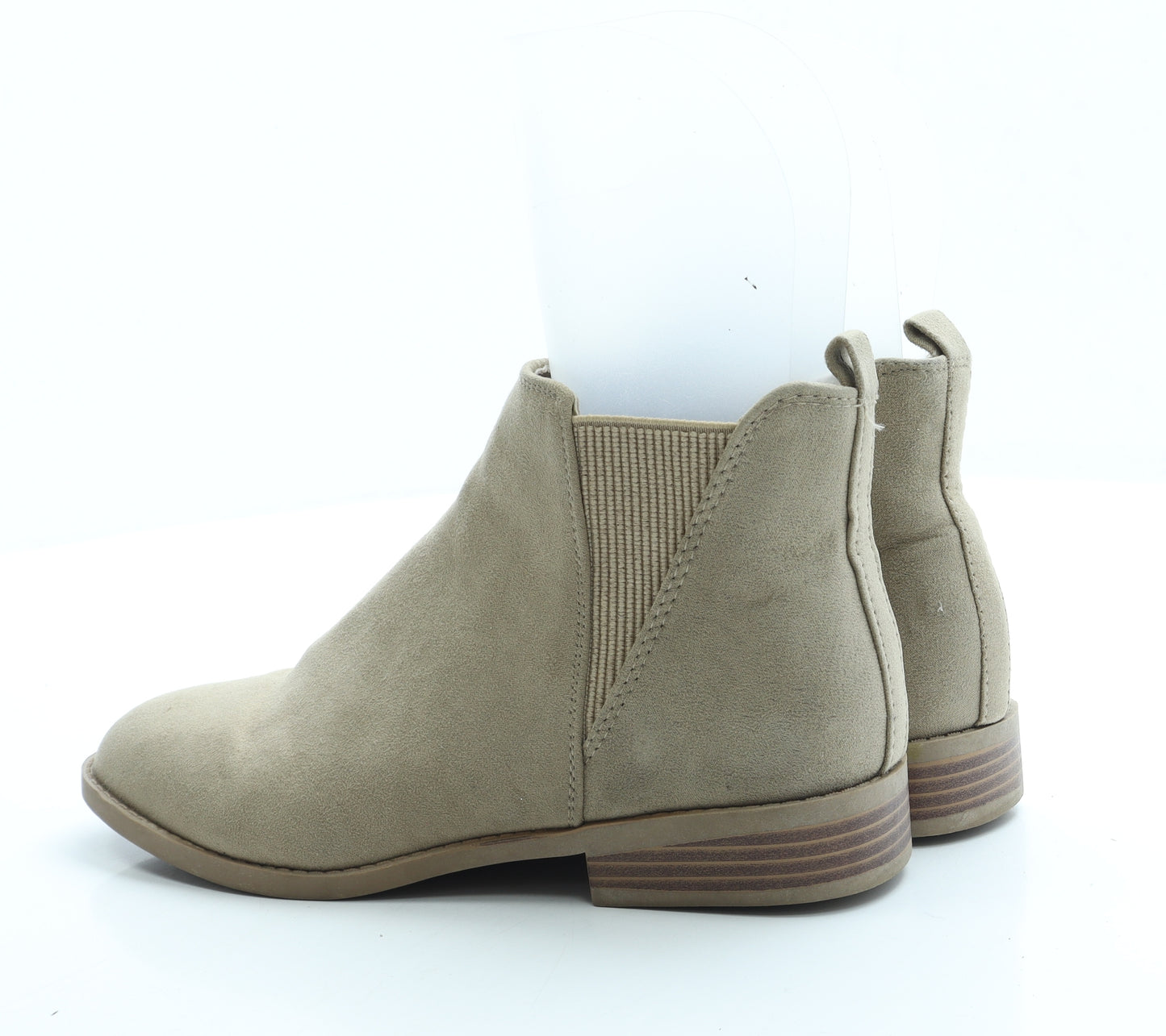 Primark Womens Beige Suede Chelsea Boot UK 5 38 US 7