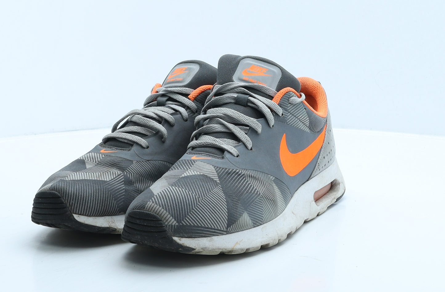 Nike Mens Grey Geometric Polyester Trainer UK 8 42.5