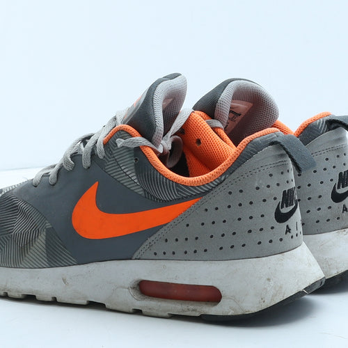 Nike Mens Grey Geometric Polyester Trainer UK 8 42.5