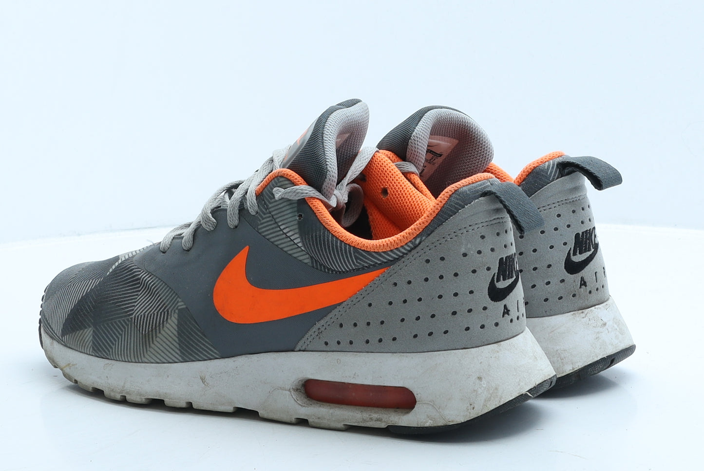 Nike Mens Grey Geometric Polyester Trainer UK 8 42.5
