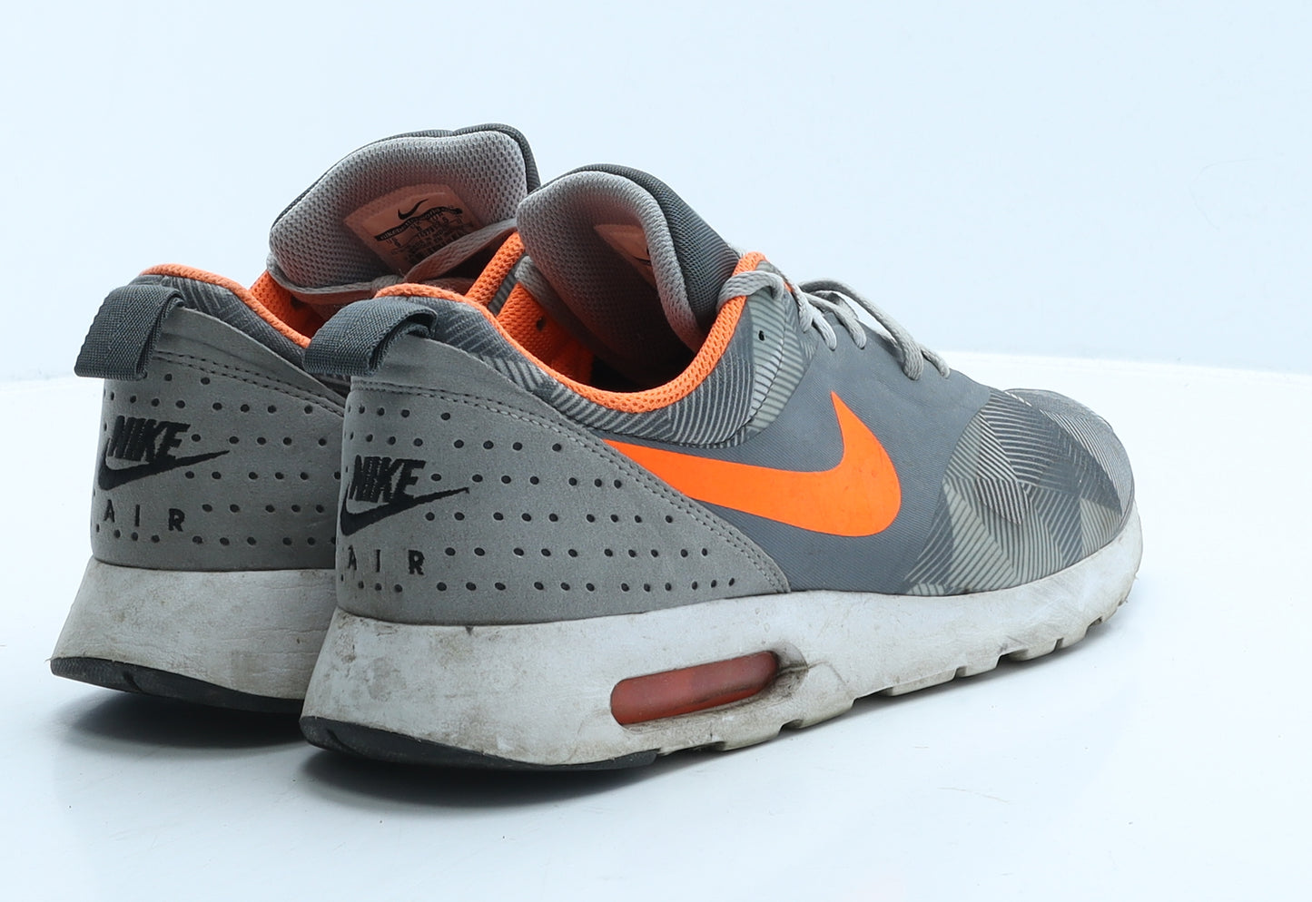 Nike Mens Grey Geometric Polyester Trainer UK 8 42.5