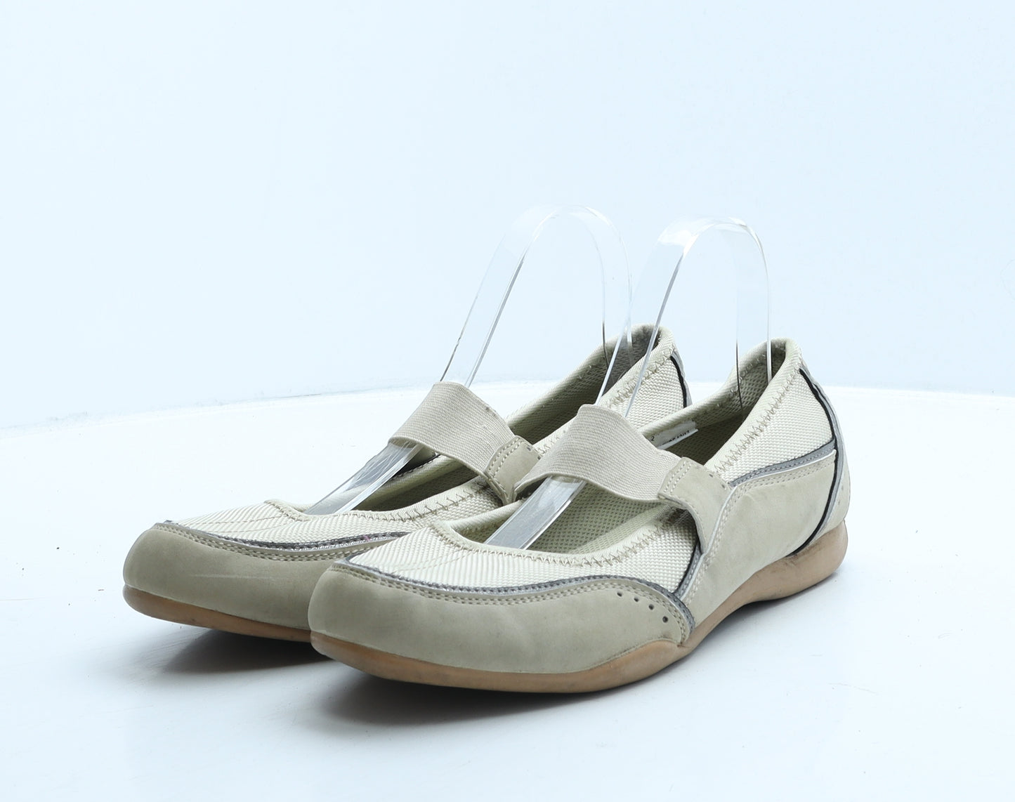 NEXT Womens Beige Leather Strappy Flat UK 8 42