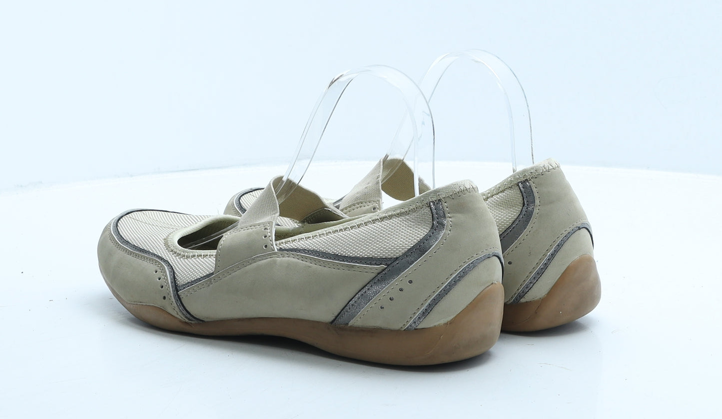 NEXT Womens Beige Leather Strappy Flat UK 8 42