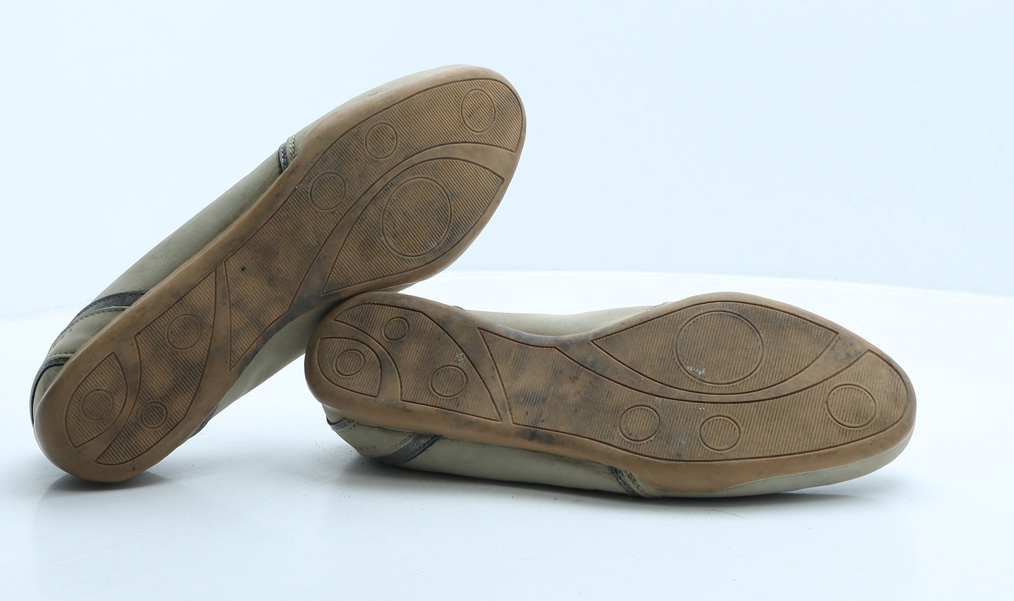 NEXT Womens Beige Leather Strappy Flat UK 8 42