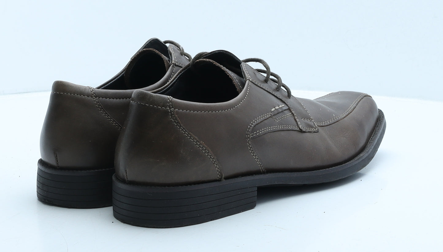 Claudio Conti Mens Brown Leather Oxford Dress UK 10.5