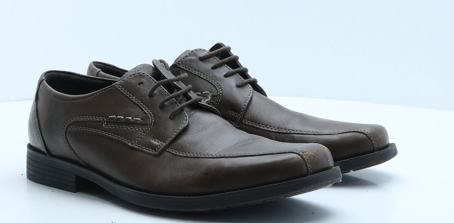 Claudio Conti Mens Brown Leather Oxford Dress UK 10.5