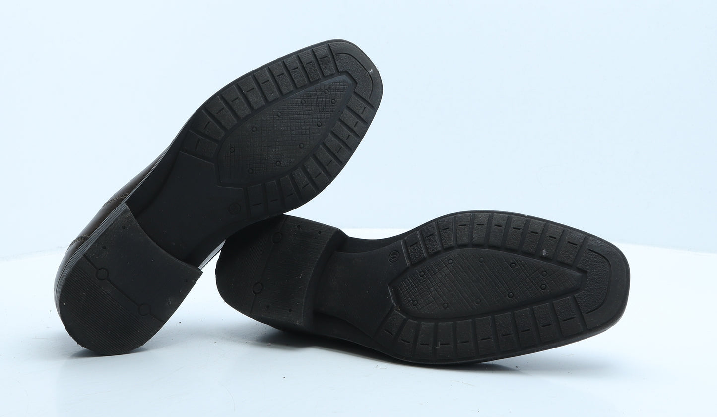 Claudio Conti Mens Brown Leather Oxford Dress UK 10.5