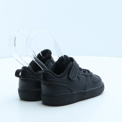 Nike Boys Black Leather Trainer UK 5.5 22