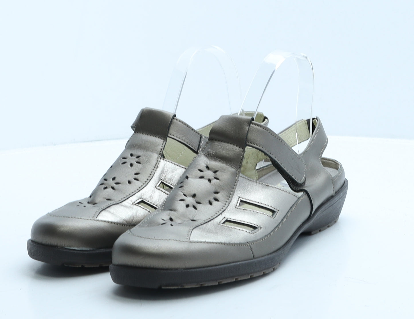 Suave Womens Brown Leather Slingback Sandal UK 8 41