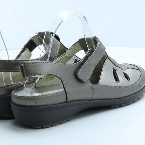 Suave Womens Brown Leather Slingback Sandal UK 8 41