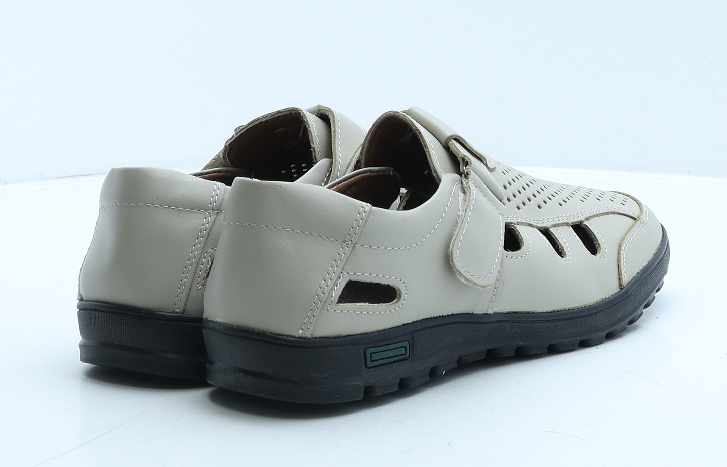 Fashion XIUXIAN Mens Beige Leather Loafer Casual UK 8 41
