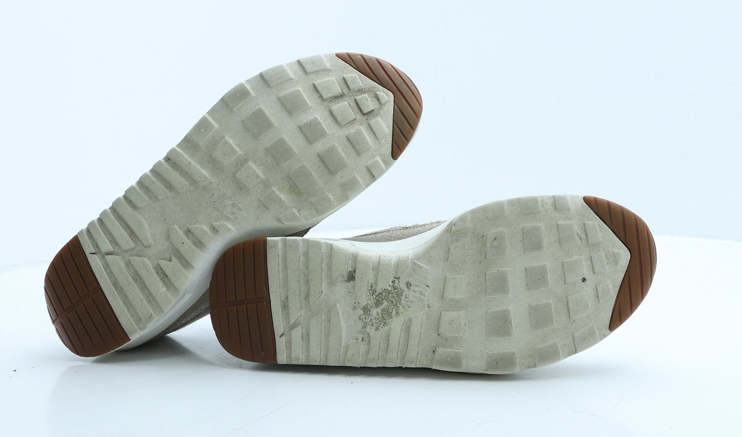 Nike Womens Beige Colourblock Leather Trainer UK 7 41 - Nike Air Max Thea