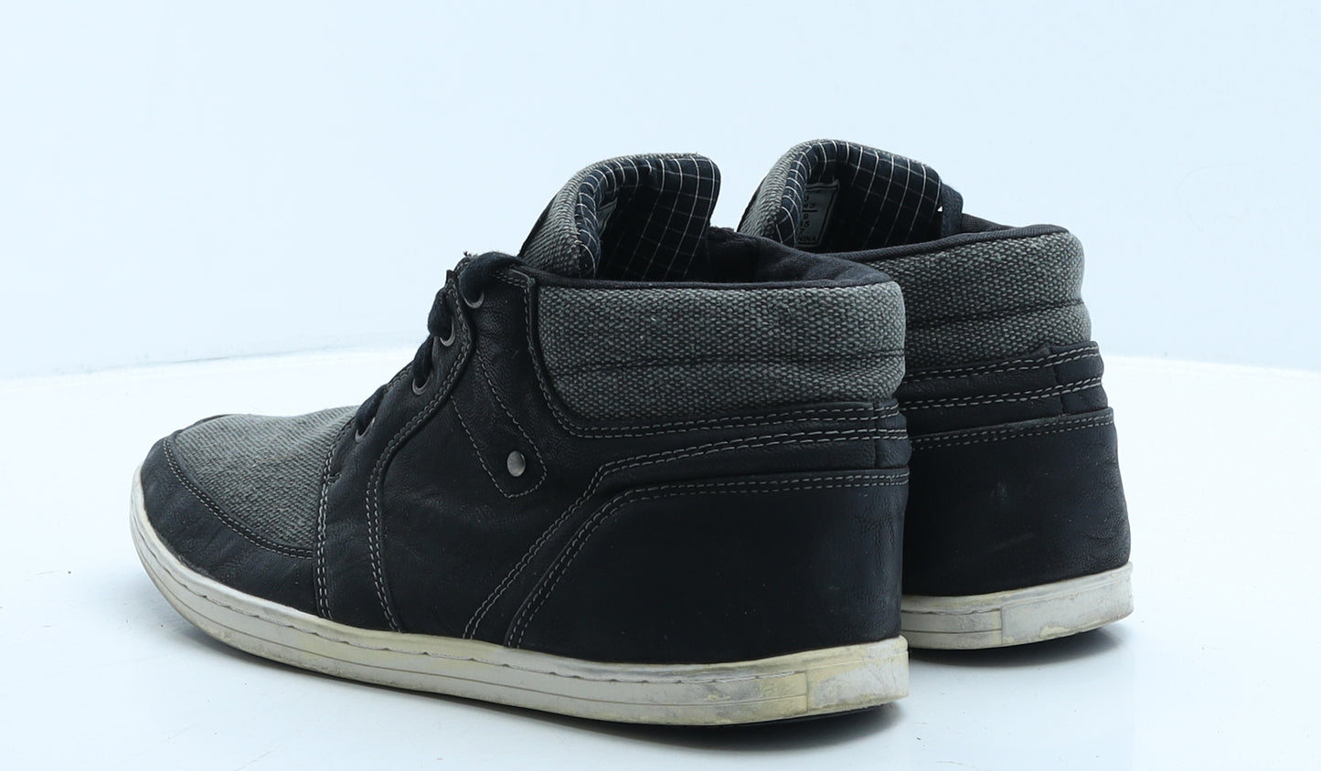 NEXT Mens Grey Colourblock Trainer Casual UK 9 43