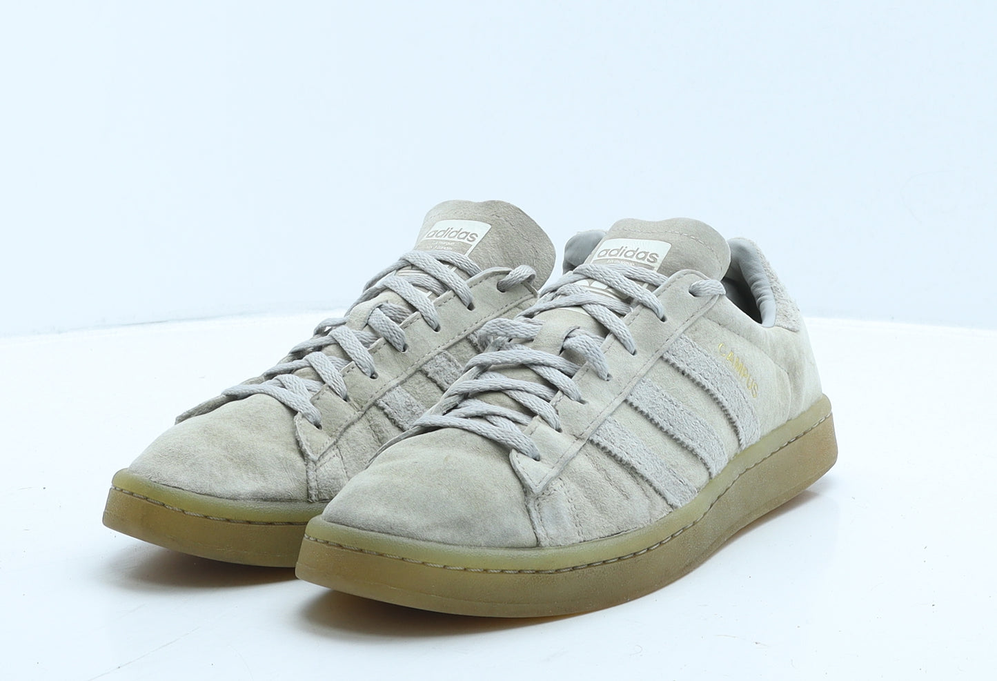 adidas Mens Grey Suede Trainer UK 7 40.5 - Campus