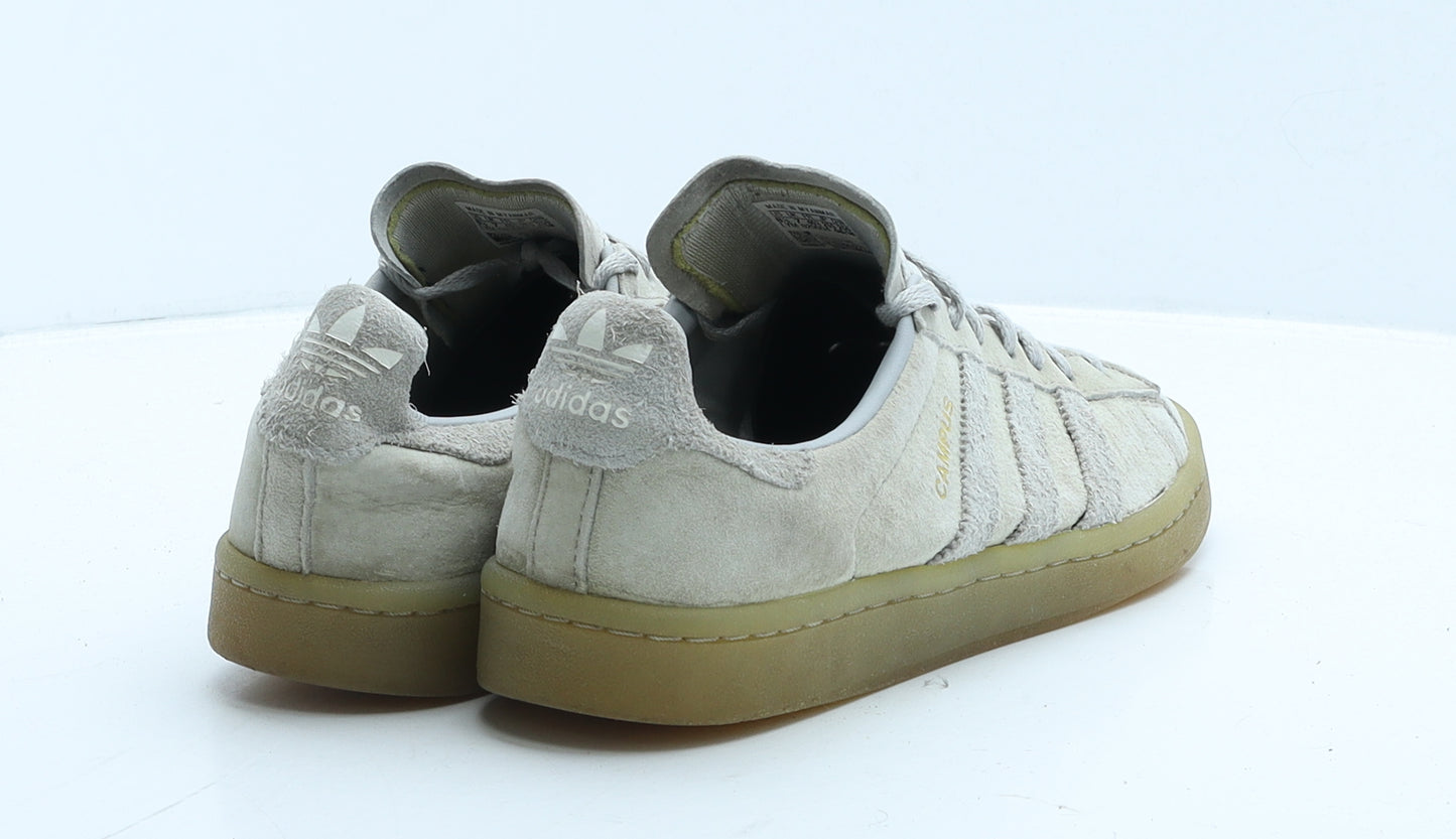 adidas Mens Grey Suede Trainer UK 7 40.5 - Campus