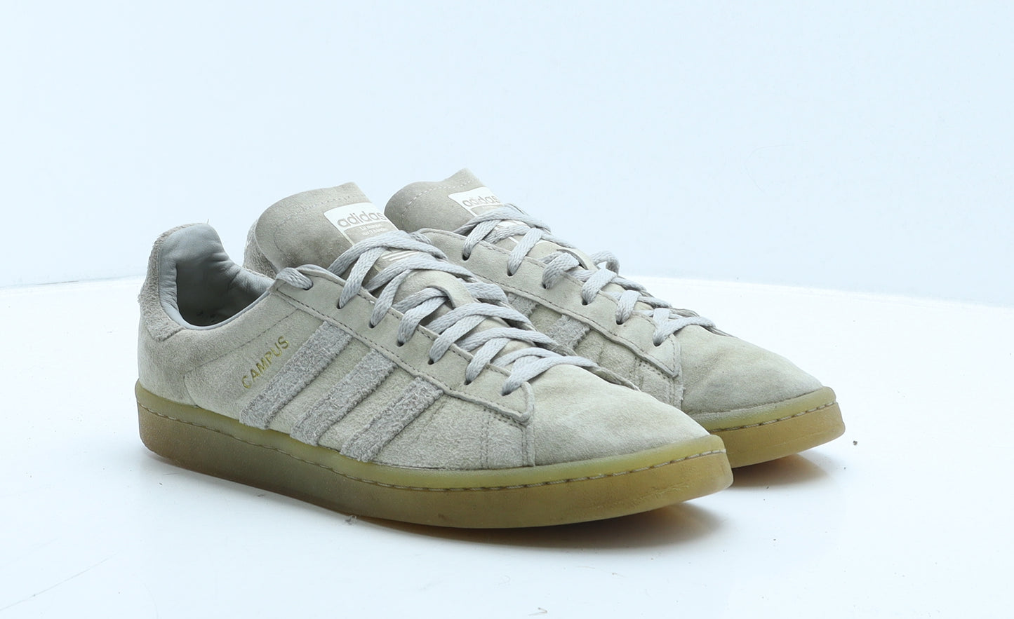 adidas Mens Grey Suede Trainer UK 7 40.5 - Campus