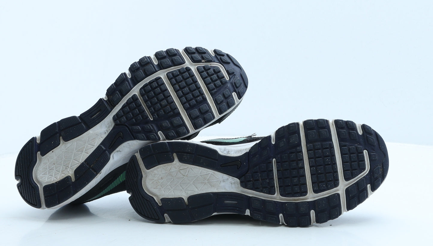 Nike Womens Black Geometric Polyester Trainer UK 5 38 - Nike Revolution