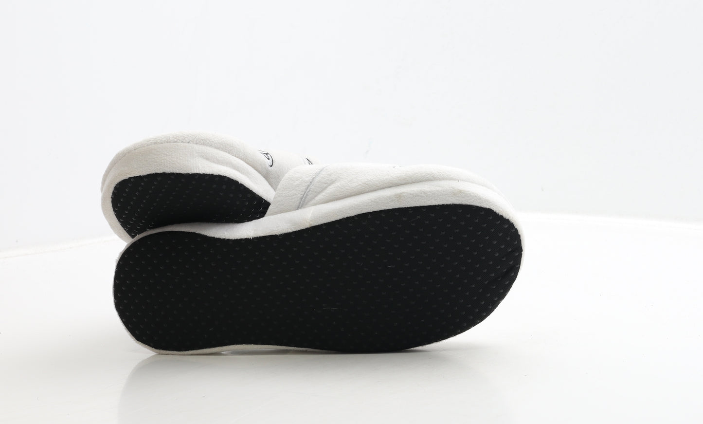 Groovy Womens White Polyester Slip On Slipper UK - Friends Central Perk