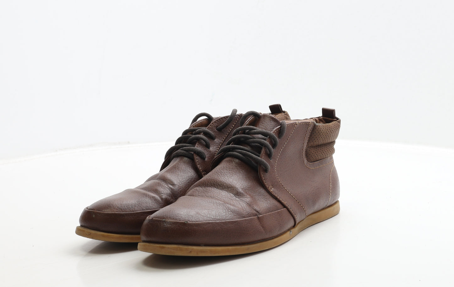 H&M Mens Brown Leather Chukka Boot UK 7 40