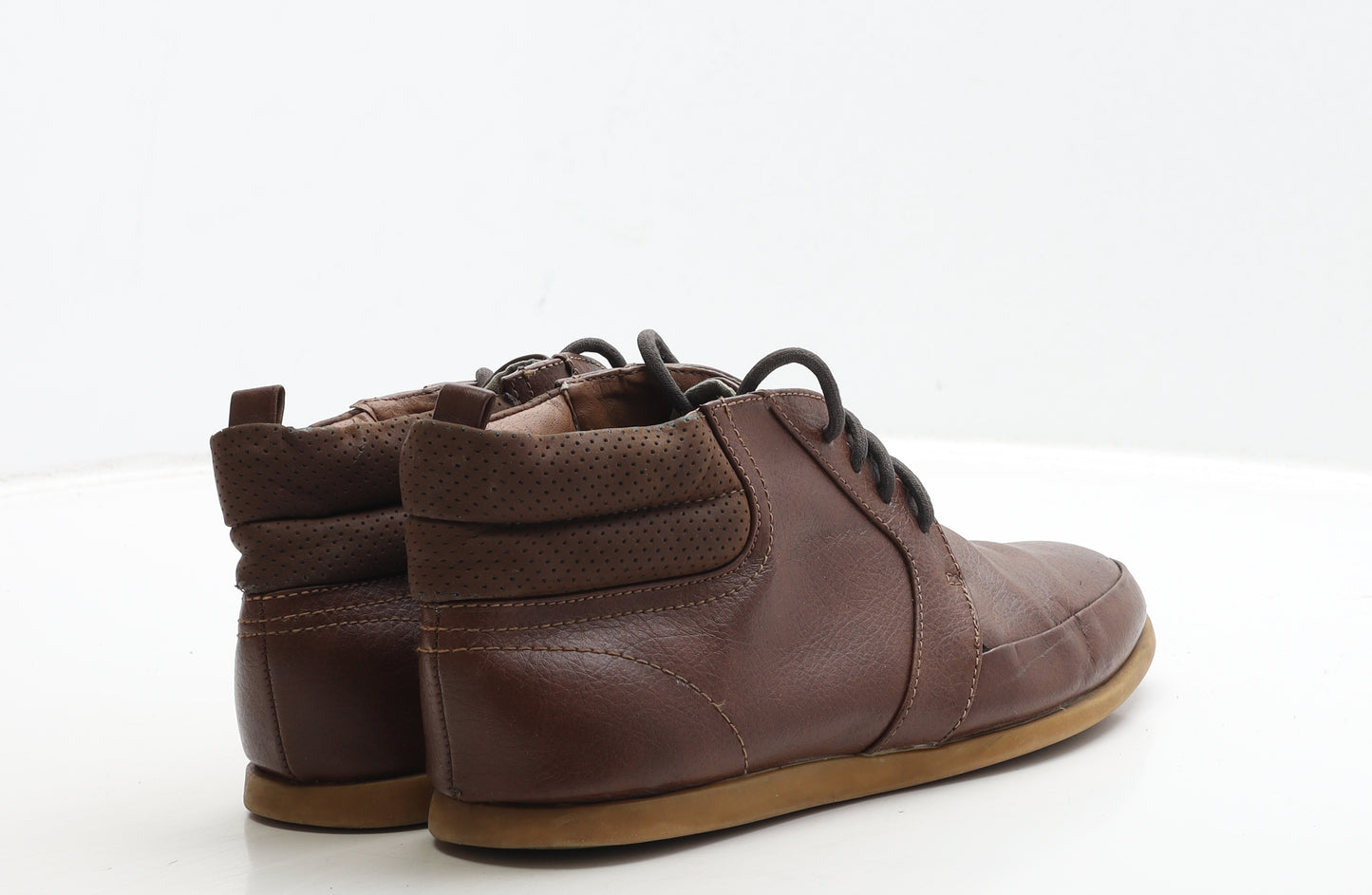 H&M Mens Brown Leather Chukka Boot UK 7 40