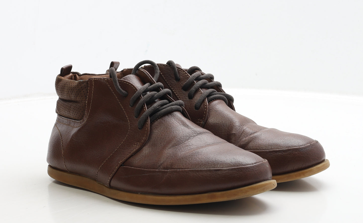 H&M Mens Brown Leather Chukka Boot UK 7 40