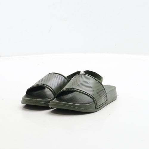 Primark Boys Green Camouflage Rubber Slip On Sandal UK 6 23