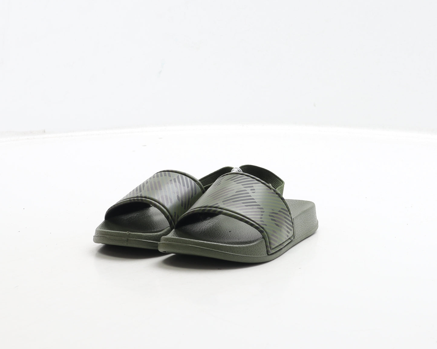 Primark Boys Green Camouflage Rubber Slip On Sandal UK 6 23