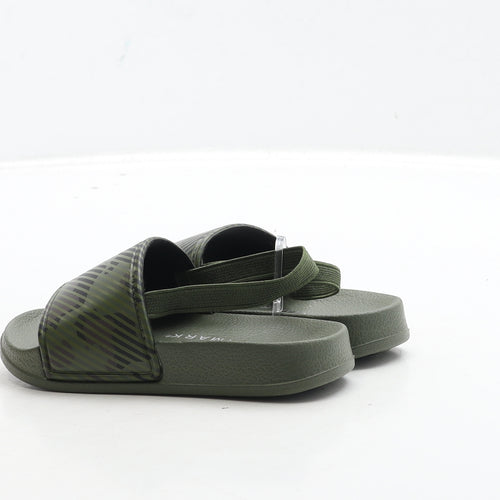 Primark Boys Green Camouflage Rubber Slip On Sandal UK 6 23