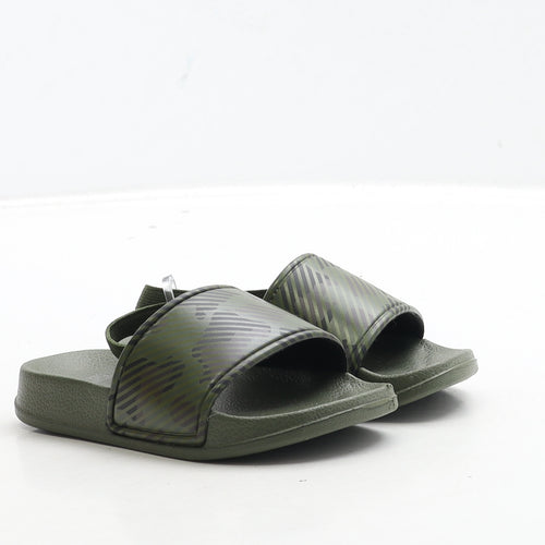 Primark Boys Green Camouflage Rubber Slip On Sandal UK 6 23