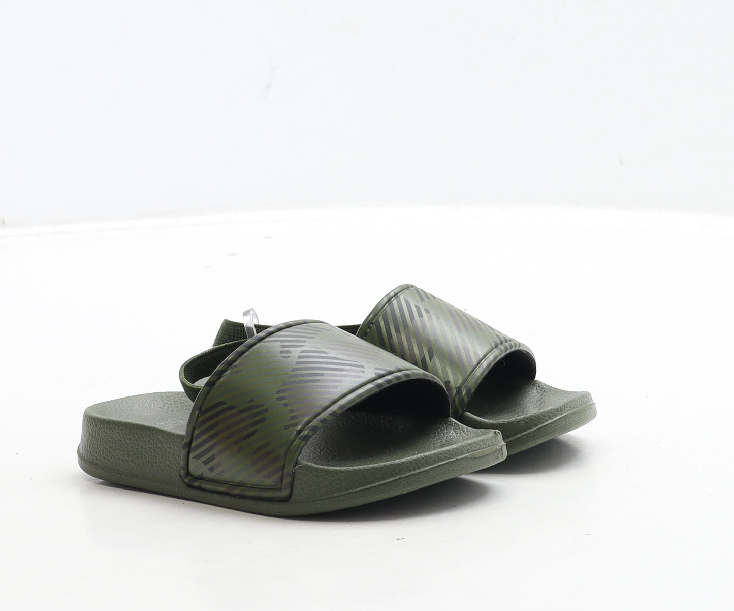 Primark Boys Green Camouflage Rubber Slip On Sandal UK 6 23